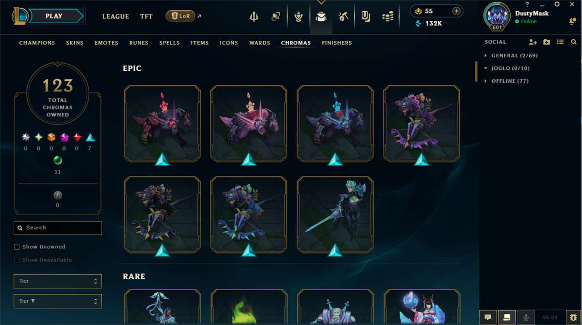 Penjualan akun permainan League of Legends